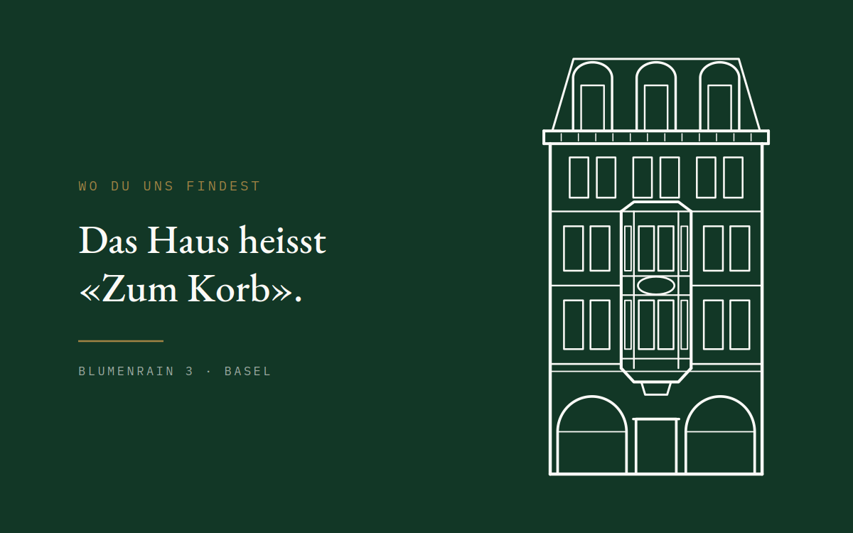 Das Haus Zum Korb am Blumenrain 3